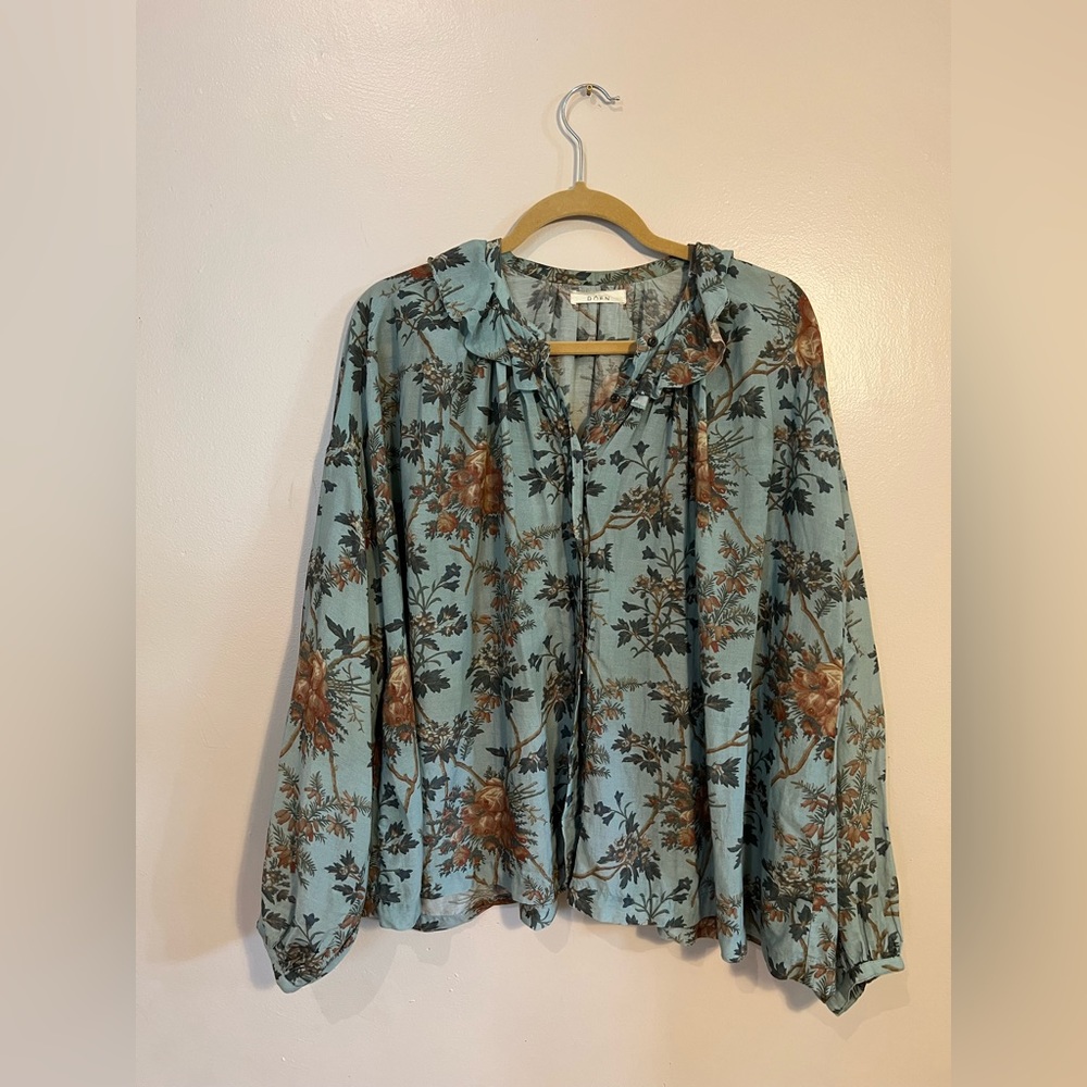 Dôen Rosebay Top Size Medium in Bluebell